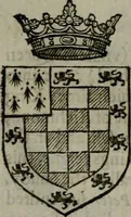 An illustration from A catalogve and succession of the kings, princes, dukes, marquesses, earles, and viscounts of this realme of England, since the Norman conquest, to this present yeere 1622. Together with their armes, wiues, and children; the times of their deaths and burials, with many of their memorable actions (1622)