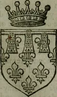 An illustration from A catalogve and succession of the kings, princes, dukes, marquesses, earles, and viscounts of this realme of England, since the Norman conquest, to this present yeere 1622. Together with their armes, wiues, and children; the times of their deaths and burials, with many of their memorable actions (1622)