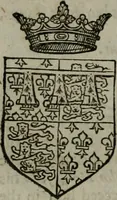 An illustration from A catalogve and succession of the kings, princes, dukes, marquesses, earles, and viscounts of this realme of England, since the Norman conquest, to this present yeere 1622. Together with their armes, wiues, and children; the times of their deaths and burials, with many of their memorable actions (1622)