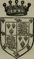 An illustration from A catalogve and succession of the kings, princes, dukes, marquesses, earles, and viscounts of this realme of England, since the Norman conquest, to this present yeere 1622. Together with their armes, wiues, and children; the times of their deaths and burials, with many of their memorable actions (1622)
