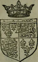 An illustration from A catalogve and succession of the kings, princes, dukes, marquesses, earles, and viscounts of this realme of England, since the Norman conquest, to this present yeere 1622. Together with their armes, wiues, and children; the times of their deaths and burials, with many of their memorable actions (1622)