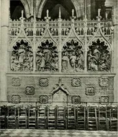 An illustration from Cathedrals and cloisters of the Isle de France : including Bourges, Troyes, Reims and Rouen (1910)