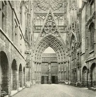 An illustration from Cathedrals and cloisters of the Isle de France : including Bourges, Troyes, Reims and Rouen (1910)