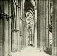 An illustration from Cathedrals and cloisters of the Isle de France : including Bourges, Troyes, Reims and Rouen (1910)