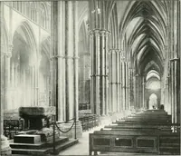 An illustration from The Cathedrals of England and Wales : their history, architecture, and associations ; with a series of Rembrandt plates and many illustrations in the text (1906)