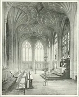 An illustration from The Cathedrals of England and Wales : their history, architecture, and associations ; with a series of Rembrandt plates and many illustrations in the text (1906)