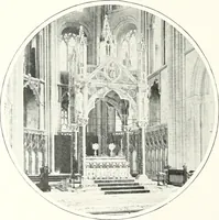 An illustration from The Cathedrals of England and Wales : their history, architecture, and associations ; with a series of Rembrandt plates and many illustrations in the text (1906)