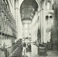 An illustration from The Cathedrals of England and Wales : their history, architecture, and associations ; with a series of Rembrandt plates and many illustrations in the text (1906)