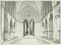 An illustration from The Cathedrals of England and Wales : their history, architecture, and associations ; with a series of Rembrandt plates and many illustrations in the text (1906)
