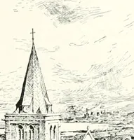 An illustration from The Cathedrals of England and Wales : their history, architecture, and associations ; with a series of Rembrandt plates and many illustrations in the text (1906)