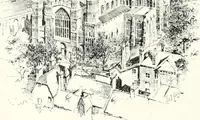 An illustration from The Cathedrals of England and Wales : their history, architecture, and associations ; with a series of Rembrandt plates and many illustrations in the text (1906)