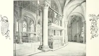 An illustration from The Cathedrals of England and Wales : their history, architecture, and associations ; with a series of Rembrandt plates and many illustrations in the text (1906)