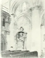 An illustration from The Cathedrals of England and Wales : their history, architecture, and associations ; with a series of Rembrandt plates and many illustrations in the text (1906)