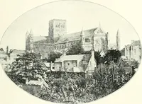 An illustration from The Cathedrals of England and Wales : their history, architecture, and associations ; with a series of Rembrandt plates and many illustrations in the text (1906)
