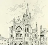 An illustration from The Cathedrals of England and Wales : their history, architecture, and associations ; with a series of Rembrandt plates and many illustrations in the text (1906)