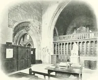 An illustration from The Cathedrals of England and Wales : their history, architecture, and associations ; with a series of Rembrandt plates and many illustrations in the text (1906)