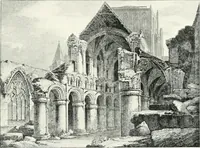 An illustration from The Cathedrals of England and Wales : their history, architecture, and associations ; with a series of Rembrandt plates and many illustrations in the text (1906)