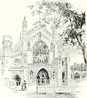 An illustration from The Cathedrals of England and Wales : their history, architecture, and associations ; with a series of Rembrandt plates and many illustrations in the text (1906)