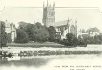 An illustration from The Cathedrals of England and Wales : their history, architecture, and associations ; with a series of Rembrandt plates and many illustrations in the text (1906)