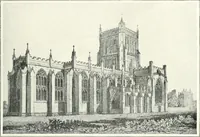 An illustration from The Cathedrals of England and Wales : their history, architecture, and associations ; with a series of Rembrandt plates and many illustrations in the text (1906)