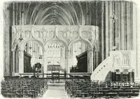 An illustration from The Cathedrals of England and Wales : their history, architecture, and associations ; with a series of Rembrandt plates and many illustrations in the text (1906)