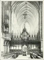An illustration from The Cathedrals of England and Wales : their history, architecture, and associations ; with a series of Rembrandt plates and many illustrations in the text (1906)
