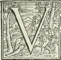 An illustration from Cavalerie della citta di Ferrara : che contengono il Castello di Gorgofervsa, il Monte di Feronia et il Tempio d'amore (1566)