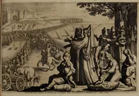 An illustration from C. Cornelius Tacitus. Jaarboeken en Historien, ook zyn Germanie (1684)
