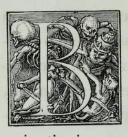 An illustration from The celebrated Hans Holbein's Alphabet of death : illustrated with old borders engraved on wood with Latin sentences and English quatrains (1856)