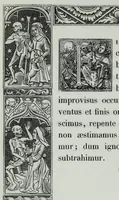 An illustration from The celebrated Hans Holbein's Alphabet of death : illustrated with old borders engraved on wood with Latin sentences and English quatrains (1856)