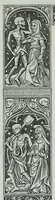 Picture 13 of 38 from The celebrated Hans Holbein's Alphabet of death : illustrated with old borders engraved on wood with Latin sentences and English quatrains (1856), leaf 24