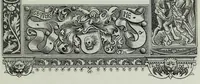 An illustration from The celebrated Hans Holbein's Alphabet of death : illustrated with old borders engraved on wood with Latin sentences and English quatrains (1856)