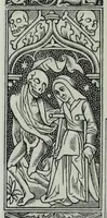 An illustration from The celebrated Hans Holbein's Alphabet of death : illustrated with old borders engraved on wood with Latin sentences and English quatrains (1856)