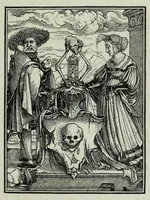 An illustration from The celebrated Hans Holbein's Alphabet of death : illustrated with old borders engraved on wood with Latin sentences and English quatrains (1856)