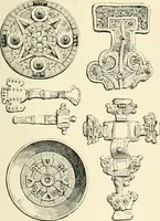 An illustration from The Celt, the Roman, and the Saxon : a history of the early inhabitants of Britain, down to the conversion of the Anglo-Saxons to Christianity ; illustrated by the ancient remains brought to light by recent research / by Thomas Wright ; with numerous engravings on wood (1902)