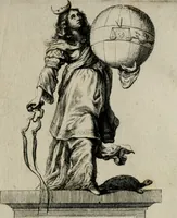 An illustration from Cenotaphium piis manibus Ferdinandi III. Rom Imp. ... : Caesareis Virtutib. et Symbolis adornatum à Caesareo et Academico Collegio Soc[e]tis Jesu Vienna inter parentales moerores erectum, Die XIII. Junii Anno D[omi]ni MDCLVII (1657)