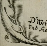 An illustration from Cenotaphium piis manibus Ferdinandi III. Rom Imp. ... : Caesareis Virtutib. et Symbolis adornatum à Caesareo et Academico Collegio Soc[e]tis Jesu Vienna inter parentales moerores erectum, Die XIII. Junii Anno D[omi]ni MDCLVII (1657)