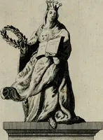 An illustration from Cenotaphium piis manibus Ferdinandi III. Rom Imp. ... : Caesareis Virtutib. et Symbolis adornatum à Caesareo et Academico Collegio Soc[e]tis Jesu Vienna inter parentales moerores erectum, Die XIII. Junii Anno D[omi]ni MDCLVII (1657)