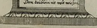 An illustration from Cenotaphium piis manibus Ferdinandi III. Rom Imp. ... : Caesareis Virtutib. et Symbolis adornatum à Caesareo et Academico Collegio Soc[e]tis Jesu Vienna inter parentales moerores erectum, Die XIII. Junii Anno D[omi]ni MDCLVII (1657)