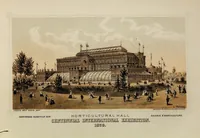 An illustration from Centennial portfolio: a souvenir of the international exhibition at Philadelphia, comprising lithographic views of fifty of its principal buildings (1876)