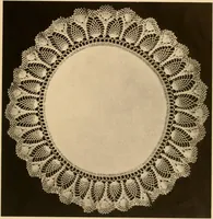 An illustration from Center pieces and lungh sets in crochet work .. (1915)