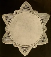 An illustration from Center pieces and lungh sets in crochet work .. (1915)