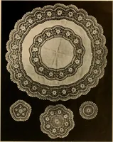An illustration from Center pieces and lungh sets in crochet work .. (1915)