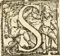 An illustration from Cento givochi liberali, et d'ingegno (1551)