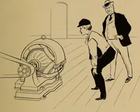 An illustration from Central station experiences, a series of narratives on the trials and tribulations of a steam engineer while learning to run an electric station; (1901)