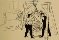 An illustration from Central station experiences, a series of narratives on the trials and tribulations of a steam engineer while learning to run an electric station; (1901)