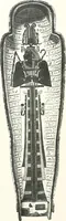 An illustration from Cercueils anthropoïdes des prêtres de Montou (1913)