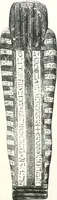 An illustration from Cercueils anthropoïdes des prêtres de Montou (1913)
