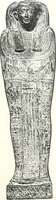 An illustration from Cercueils anthropoïdes des prêtres de Montou (1913)