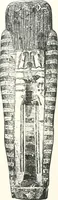 An illustration from Cercueils anthropoïdes des prêtres de Montou (1913)